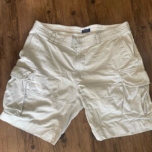 Ralph Lauren White Cargo Shorts Classic Style